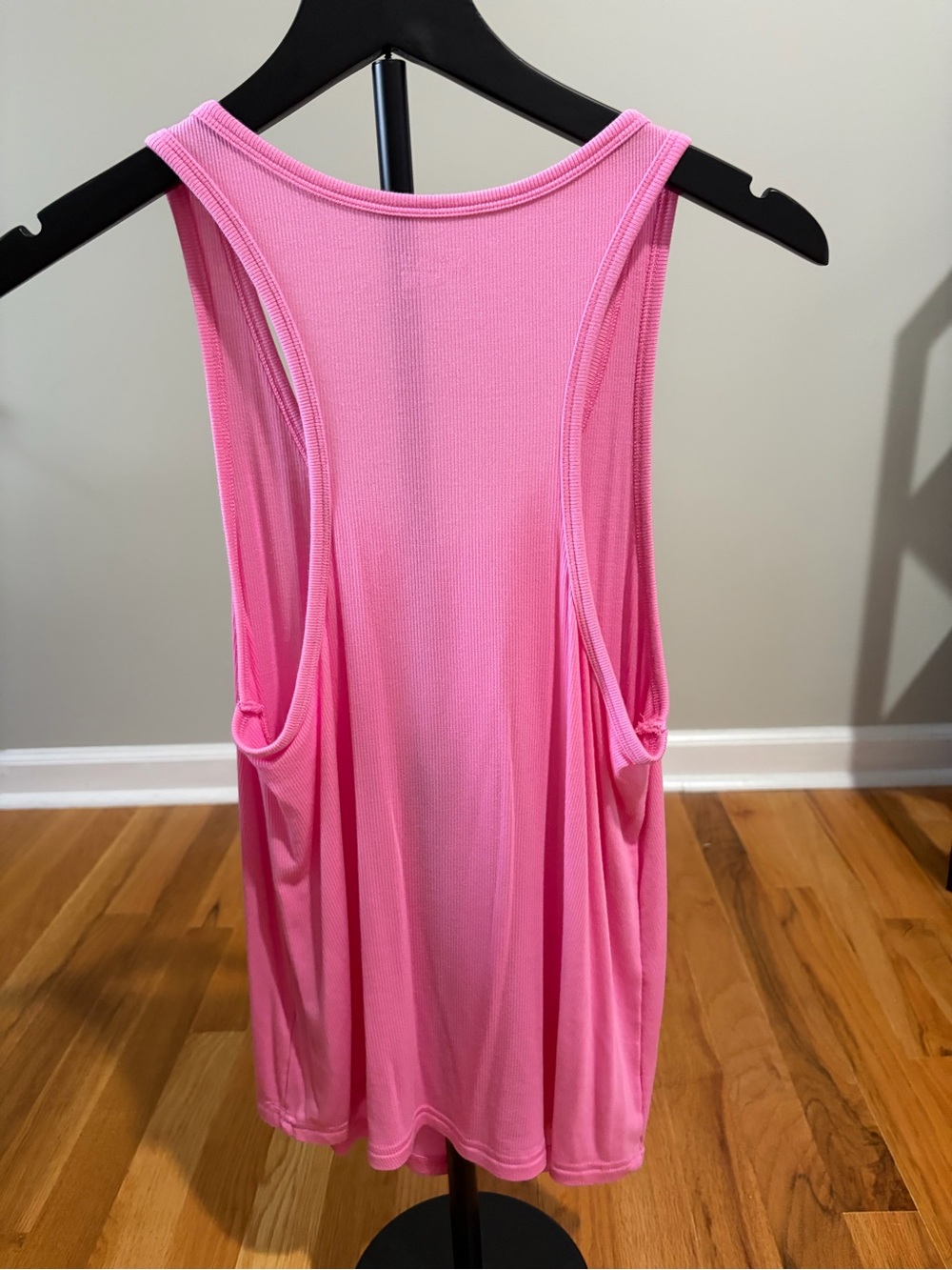 Relaxed Pink Racerback Tank Top - Picture 3 of 3